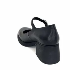 Elégant|Basic<marcha / m.moustafa Babies à Talon Ivoire Snj 2008 Cuir Noir