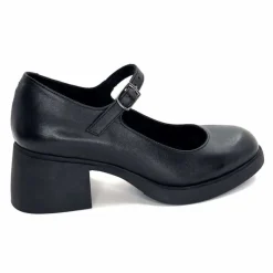 Elégant|Basic<marcha / m.moustafa Babies à Talon Ivoire Snj 2008 Cuir Noir