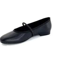 Soirée|Féminin<We Do Ballerines à Bride Ivoire 55370 D Cuir Noir