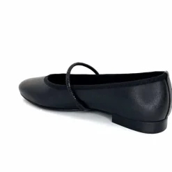 Soirée|Féminin<We Do Ballerines à Bride Ivoire 55370 D Cuir Noir