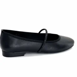 Soirée|Féminin<We Do Ballerines à Bride Ivoire 55370 D Cuir Noir