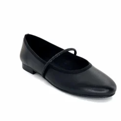 Soirée|Féminin<We Do Ballerines à Bride Ivoire 55370 D Cuir Noir