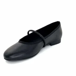 Soirée|Féminin<We Do Ballerines à Bride Ivoire 55370 D Cuir Noir