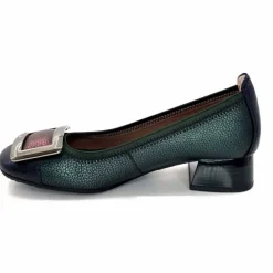Talon|Fantaisie<Hispanitas Ballerines à Talons Chi 243673 Manila Cuir Bleu Vert