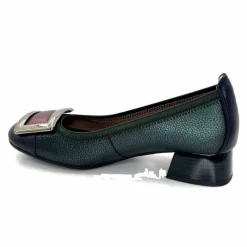 Talon|Fantaisie<Hispanitas Ballerines à Talons Chi 243673 Manila Cuir Bleu Vert