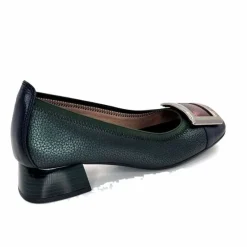 Talon|Fantaisie<Hispanitas Ballerines à Talons Chi 243673 Manila Cuir Bleu Vert