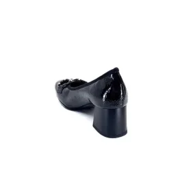Elégant|Bijoux<Ivoire0130a Ballerines à Talons Ivoire 7e4906 Iv Cuir Vernis Noir