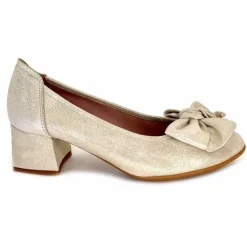 Basic|Ballerines<Sabrinas Ballerines à Talons 95103 Daim Doré Beige