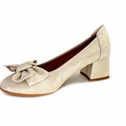 Basic|Ballerines<Sabrinas Ballerines à Talons 95103 Daim Doré Beige