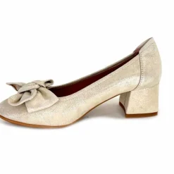 Basic|Ballerines<Sabrinas Ballerines à Talons 95103 Daim Doré Beige
