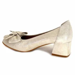 Basic|Ballerines<Sabrinas Ballerines à Talons 95103 Daim Doré Beige