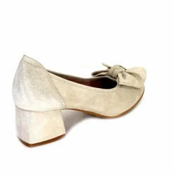 Basic|Ballerines<Sabrinas Ballerines à Talons 95103 Daim Doré Beige