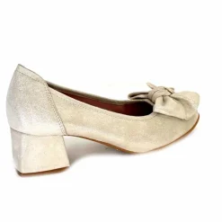 Basic|Ballerines<Sabrinas Ballerines à Talons 95103 Daim Doré Beige
