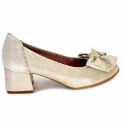 Basic|Ballerines<Sabrinas Ballerines à Talons 95103 Daim Doré Beige