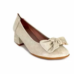 Basic|Ballerines<Sabrinas Ballerines à Talons 95103 Daim Doré Beige