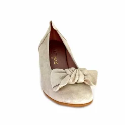 Basic|Ballerines<Sabrinas Ballerines à Talons 95103 Daim Doré Beige