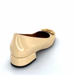 Elégant|Bijoux<angel alarcon Ballerines 24514 Cuir Glacé Beige