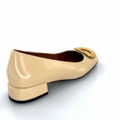 Elégant|Bijoux<angel alarcon Ballerines 24514 Cuir Glacé Beige