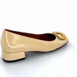 Elégant|Bijoux<angel alarcon Ballerines 24514 Cuir Glacé Beige
