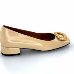 Elégant|Bijoux<angel alarcon Ballerines 24514 Cuir Glacé Beige