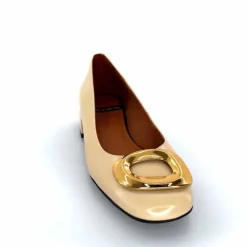 Elégant|Bijoux<angel alarcon Ballerines 24514 Cuir Glacé Beige