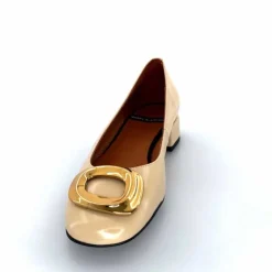 Elégant|Bijoux<angel alarcon Ballerines 24514 Cuir Glacé Beige