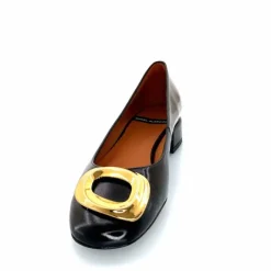 Elégant|Bijoux<angel alarcon Ballerines 24514 Cuir Glacé Noir