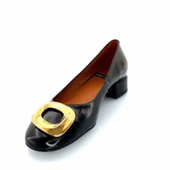 Elégant|Bijoux<angel alarcon Ballerines 24514 Cuir Glacé Noir