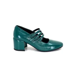 Fantaisie|Ballerines<Halmanera Ballerines Babies Bart 03 Cuir Vernis Selva Vert