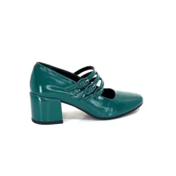Fantaisie|Ballerines<Halmanera Ballerines Babies Bart 03 Cuir Vernis Selva Vert