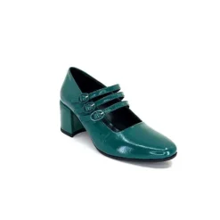 Fantaisie|Ballerines<Halmanera Ballerines Babies Bart 03 Cuir Vernis Selva Vert