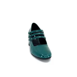 Fantaisie|Ballerines<Halmanera Ballerines Babies Bart 03 Cuir Vernis Selva Vert