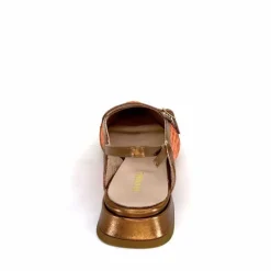 Elégant|Ballerines<Ivoire0532 Ballerines Bride Arriere Ivoire X1406 Raffia Cuir Bronze Orange