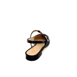 Elégant|Ballerines<Ivoire0347b Ballerines Bride Arrière Ivoire Ch788 Cuir Noir