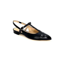 Elégant|Ballerines<Ivoire0347b Ballerines Bride Arrière Ivoire Ch788 Cuir Noir