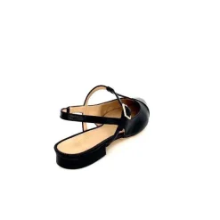Elégant|Ballerines<Ivoire0347b Ballerines Bride Arrière Ivoire Ch788 Cuir Noir
