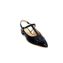 Elégant|Ballerines<Ivoire0347b Ballerines Bride Arrière Ivoire Ch788 Cuir Noir