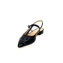 Elégant|Ballerines<Ivoire0347b Ballerines Bride Arrière Ivoire Ch788 Cuir Noir