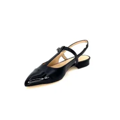 Elégant|Ballerines<Ivoire0347b Ballerines Bride Arrière Ivoire Ch788 Cuir Noir