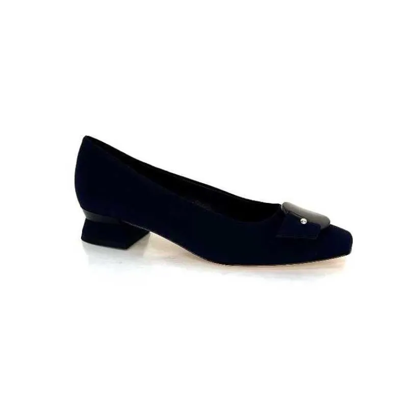 Elégant|Ballerines<Brunate Ballerines 32274 Daim Foncé Bleu