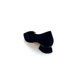 Elégant|Ballerines<Brunate Ballerines 32274 Daim Foncé Bleu