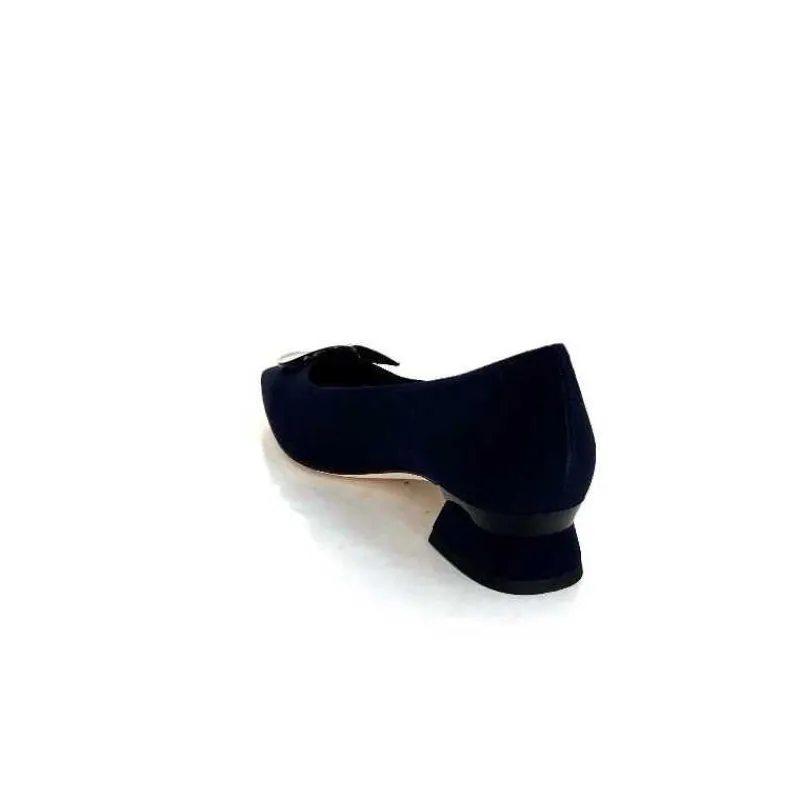 Elégant|Ballerines<Brunate Ballerines 32274 Daim Foncé Bleu