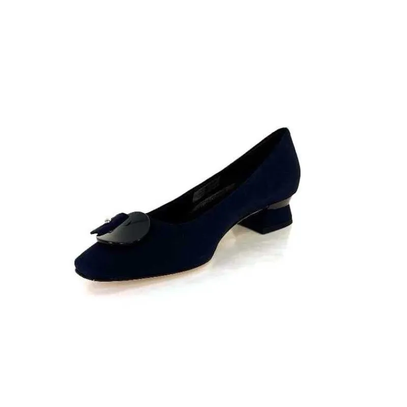 Elégant|Ballerines<Brunate Ballerines 32274 Daim Foncé Bleu