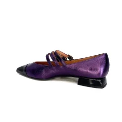 Fantaisie|Ballerines<Dansi Ballerines 5702 Cuir Métal Violet Fushia