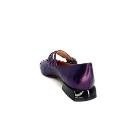 Fantaisie|Ballerines<Dansi Ballerines 5702 Cuir Métal Violet Fushia