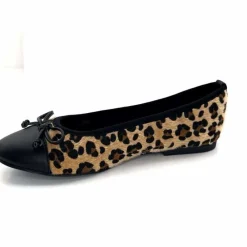 Animalier|Féminin<Ivoire0317a Ballerines Ivoire 2204108 4091 Textile Léo Léopard