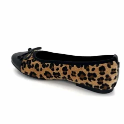 Animalier|Féminin<Ivoire0317a Ballerines Ivoire 2204108 4091 Textile Léo Léopard