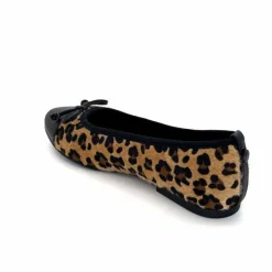 Animalier|Féminin<Ivoire0317a Ballerines Ivoire 2204108 4091 Textile Léo Léopard