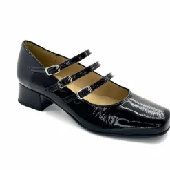 Basic|Ballerines<Ivoire0036a Ballerines Ivoire 710 Cuir Vernis Noir