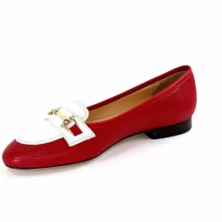 Elégant|Ballerines<Ivoire0200 Ballerines Ivoire 8002 For Cuir Blanc Rouge
